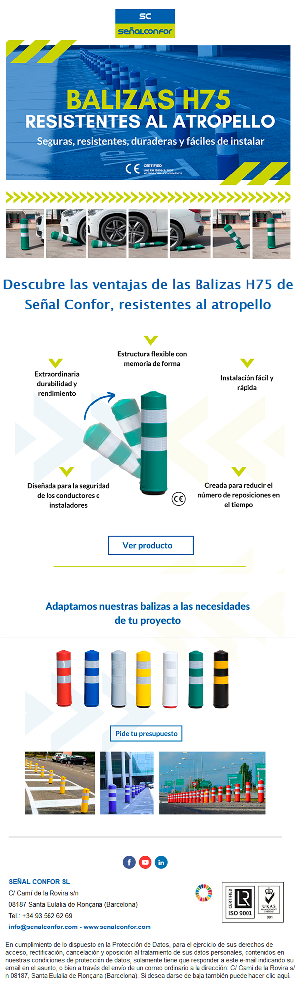 SENALCONFOR.COM - BALIZAS H75