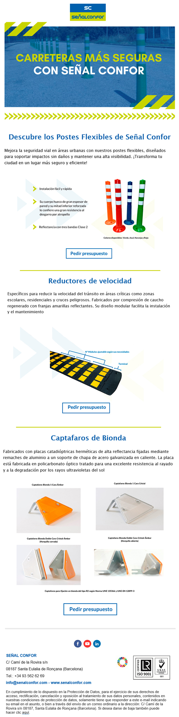 SENALCONFOR.COM - CARRETERAS SEGURAS