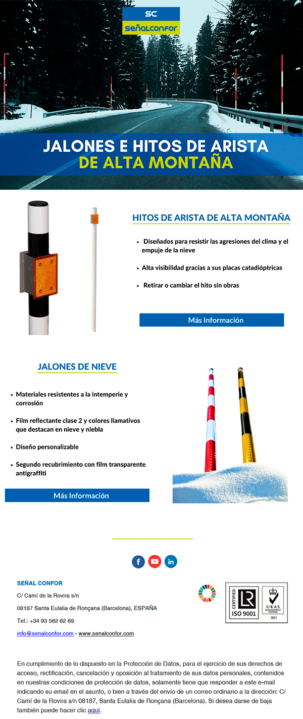 SENALCONFOR.COM - JALONES E HITOS DE ARISTA DE ALTA MONTAÑA